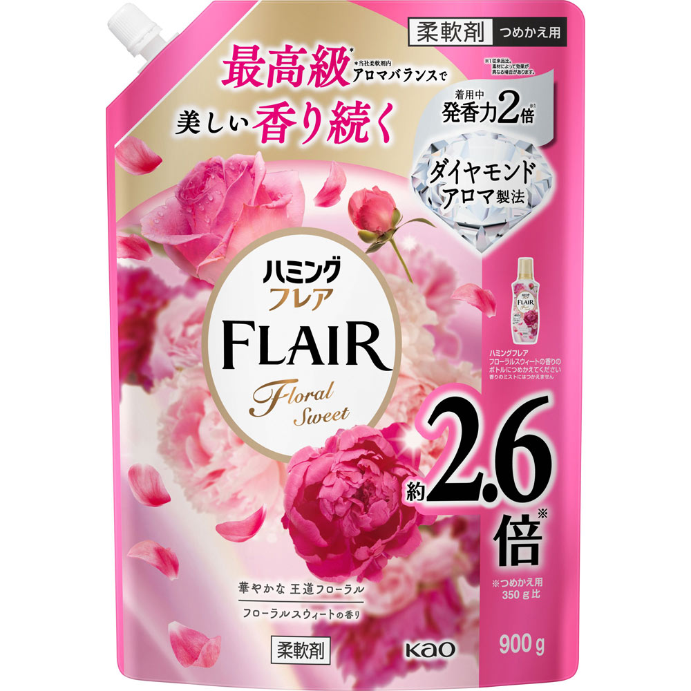 ハミングフレア　フローラルスウィート　スパウトパウチ ９００ｇ 花王