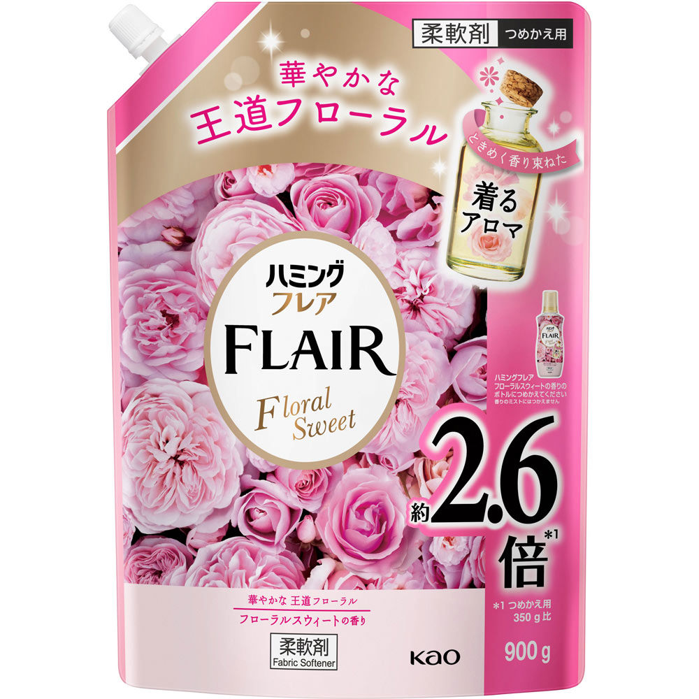 ハミングフレア　フローラルスウィート　スパウトパウチ ９００ｇ 花王