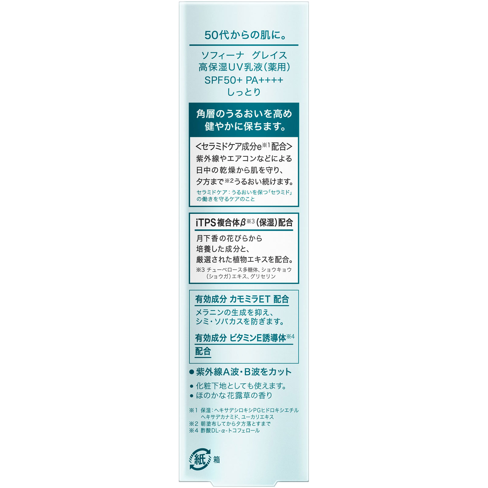 ソフィーナ グレイス 高保湿UV乳液(薬用) SPF50+ PA++++ しっとり 30G 花王ソフィーナ (医薬部外品)