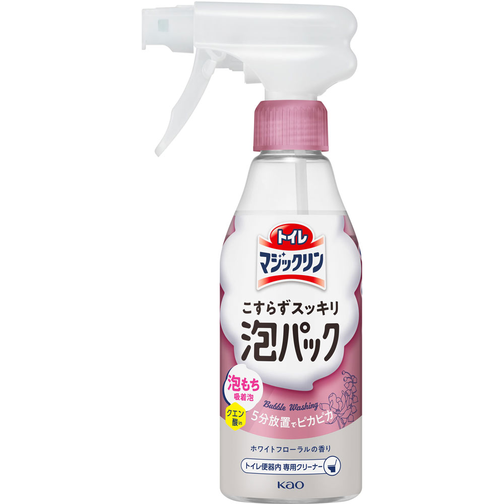 トイレマジックリン　こすらずスッキリ泡パック　ホワイトフローラルの香り　本体 ３００ｍｌ 花王
