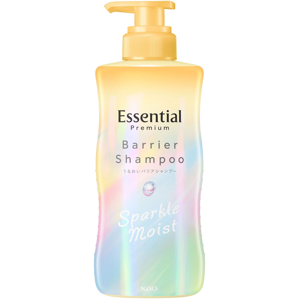 エッセンシャル　プレミアム　うるおいバリアシャンプー　スパークルモイスト　ポンプ ４３０ｍＬ 花王