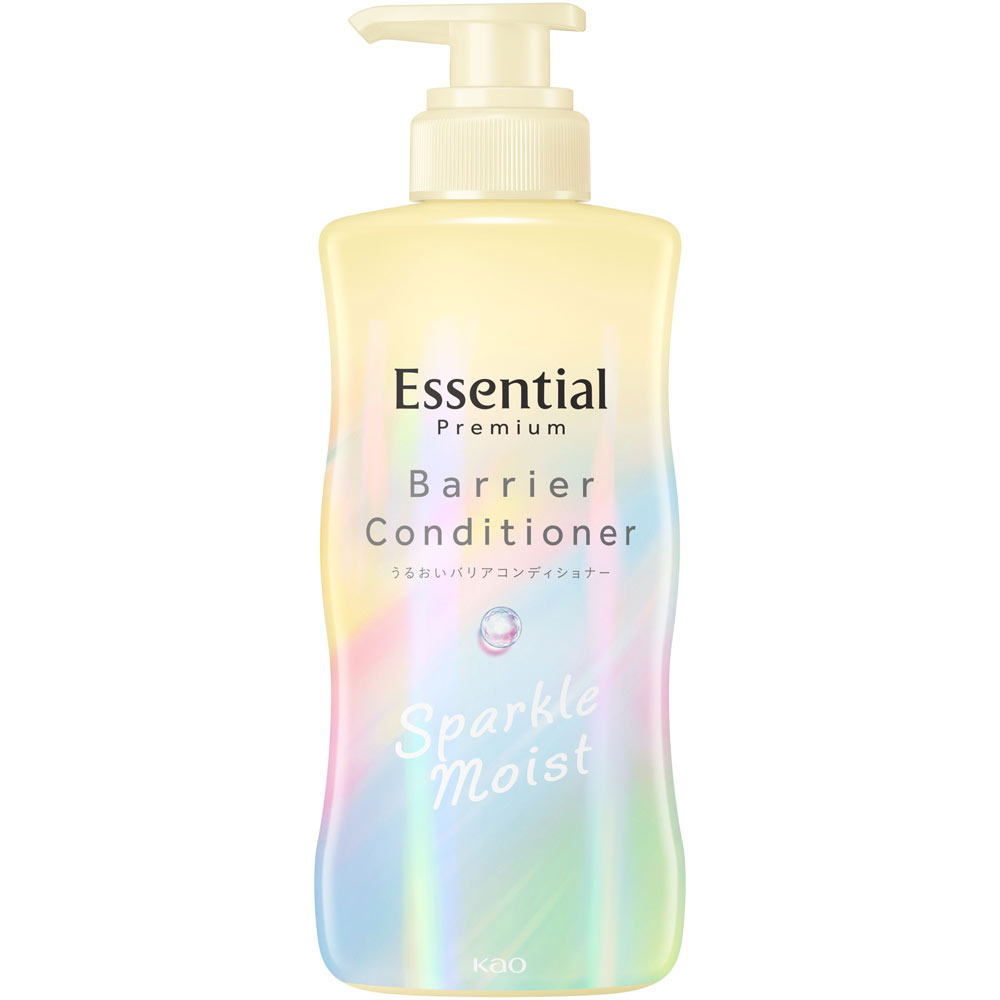 エッセンシャル　プレミアム　うるおいバリアコンディショナー　スパークルモイスト　ポンプ ４３０ｍＬ 花王