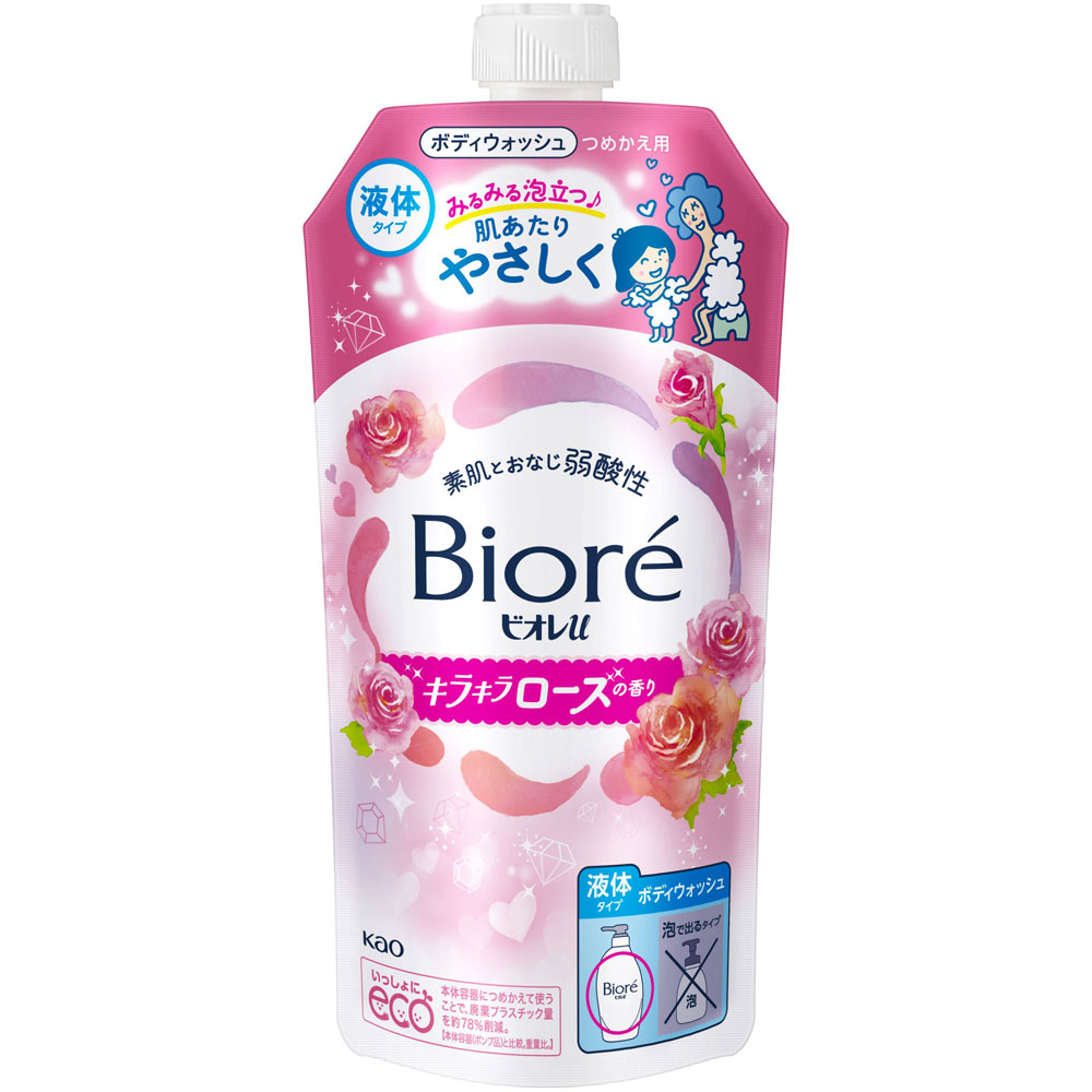 ビオレｕ　キラキラローズの香り　つめかえ用 ３２０ｍＬ 花王
