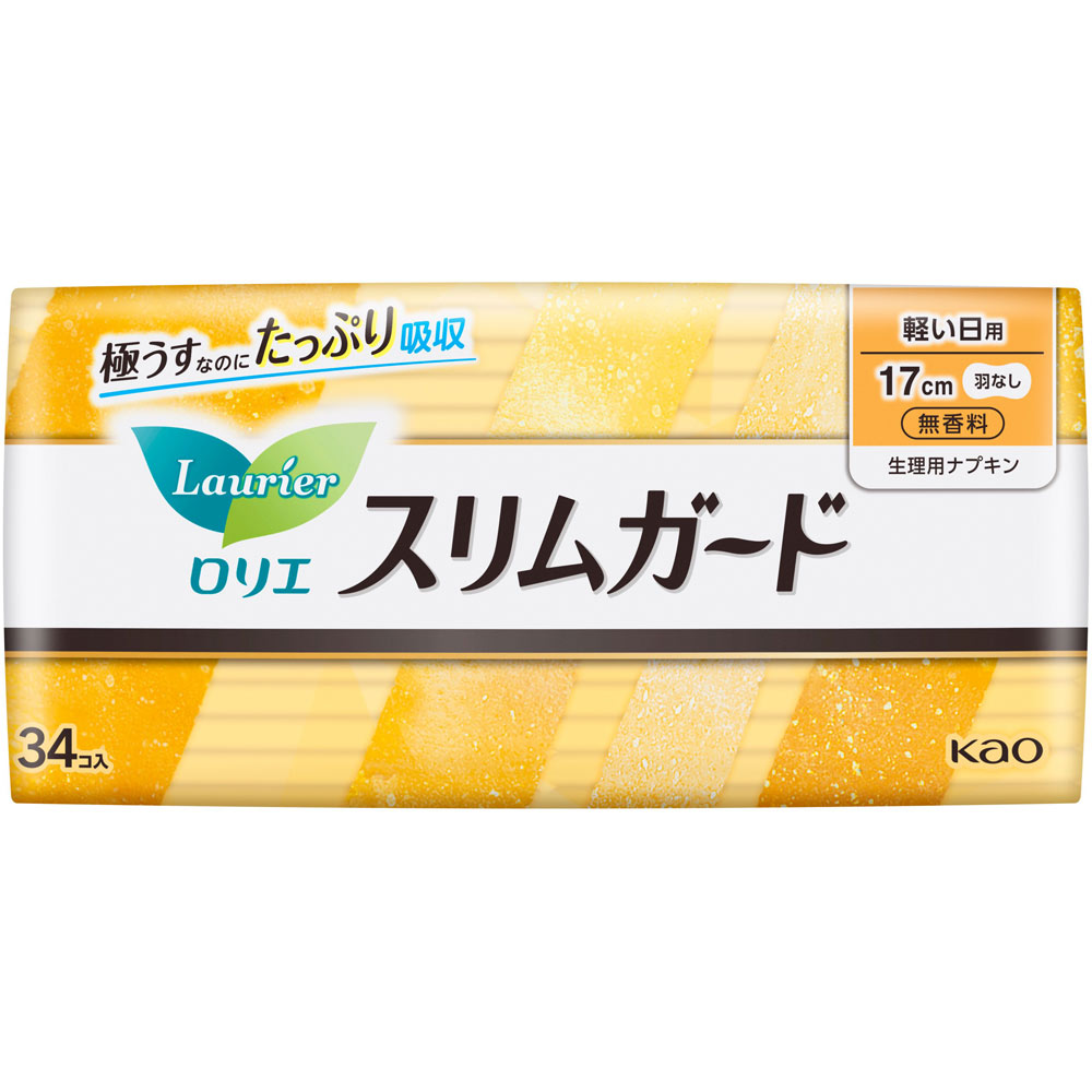 ロリエ　スリムガード　軽い日用　３４コ入 ３４コ 花王 (医薬部外品)