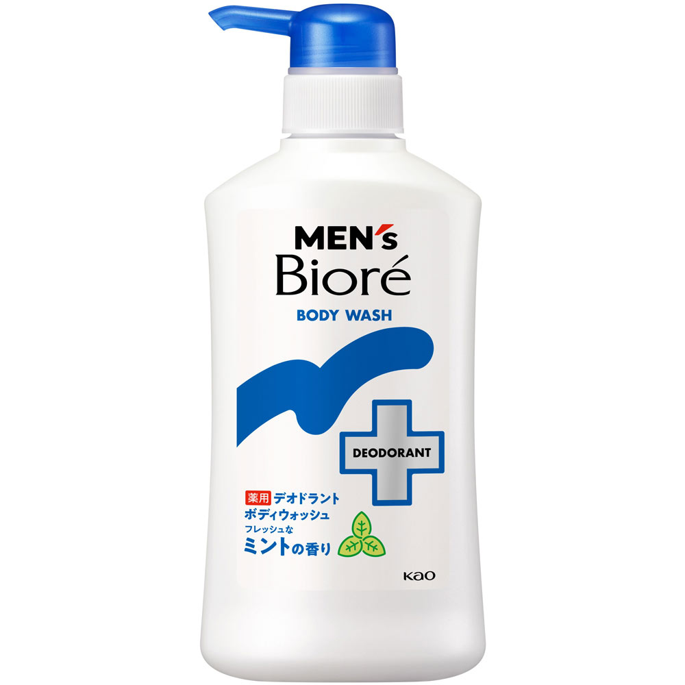 メンズビオレ　薬用デオドラントボディウォッシュ　フレッシュなミントの香り　本体 ４２０ｍＬ 花王 (医薬部外品)