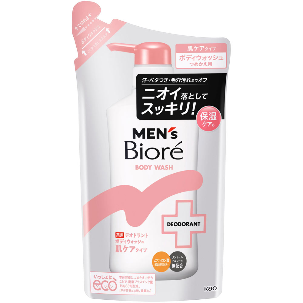 メンズビオレ　薬用デオドラントボディウォッシュ　肌ケアタイプ　つめかえ用 ３６０ｍＬ 花王 (医薬部外品)