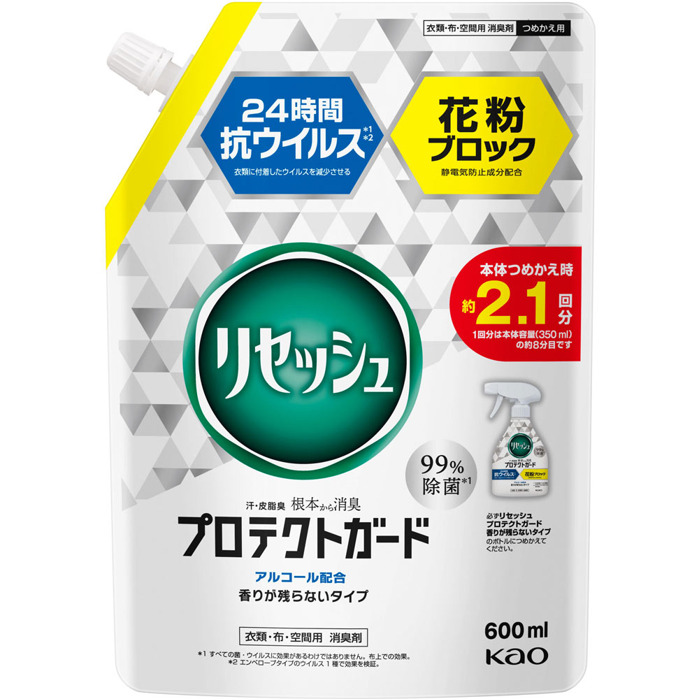 リセッシュ　プロテクトガード　つめかえ用 ６００ｍｌ 花王