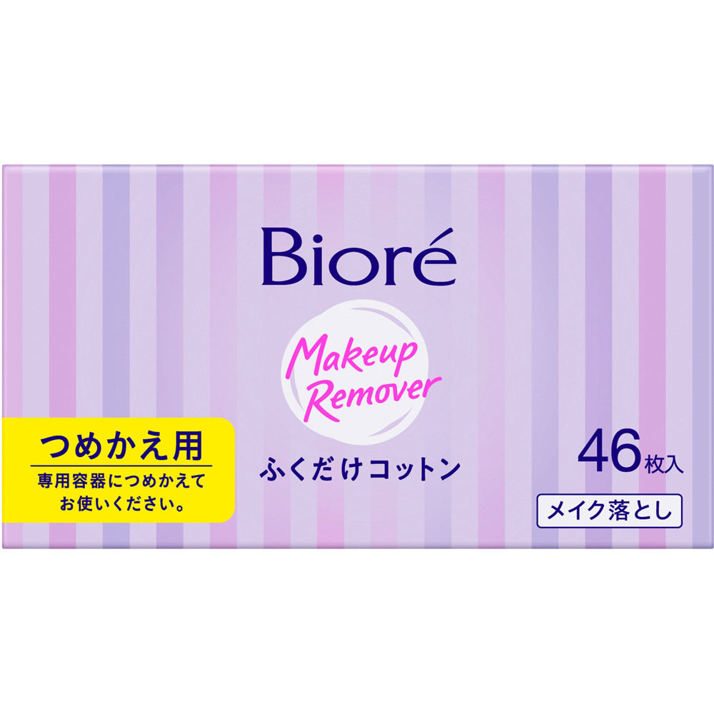 ビオレ メイク落としふくだけコットン つめかえ用 詰替　４６枚 花王