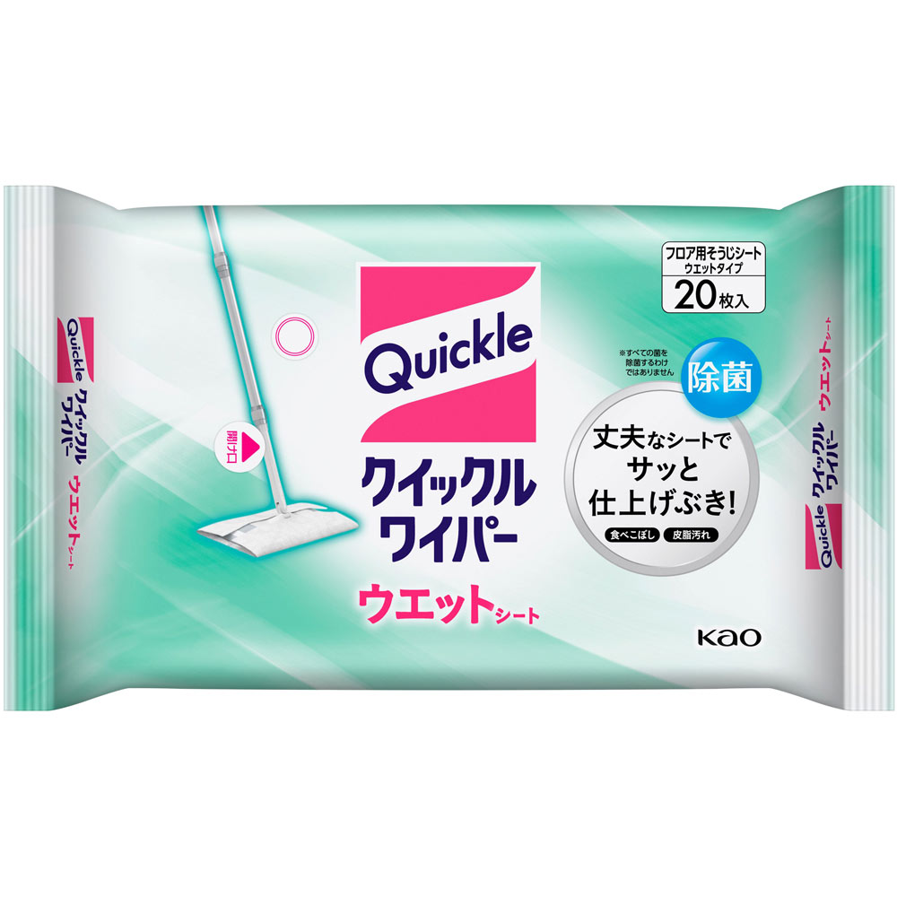クイックルワイパー ウエットシート 20枚 ＿ 花王