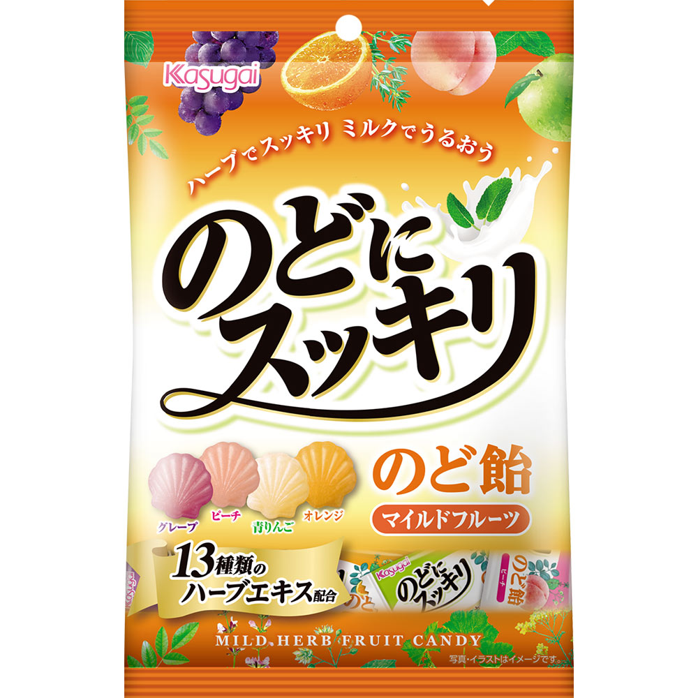 のどにスッキリマイルドフルーツ １１８ｇ 春日井製菓