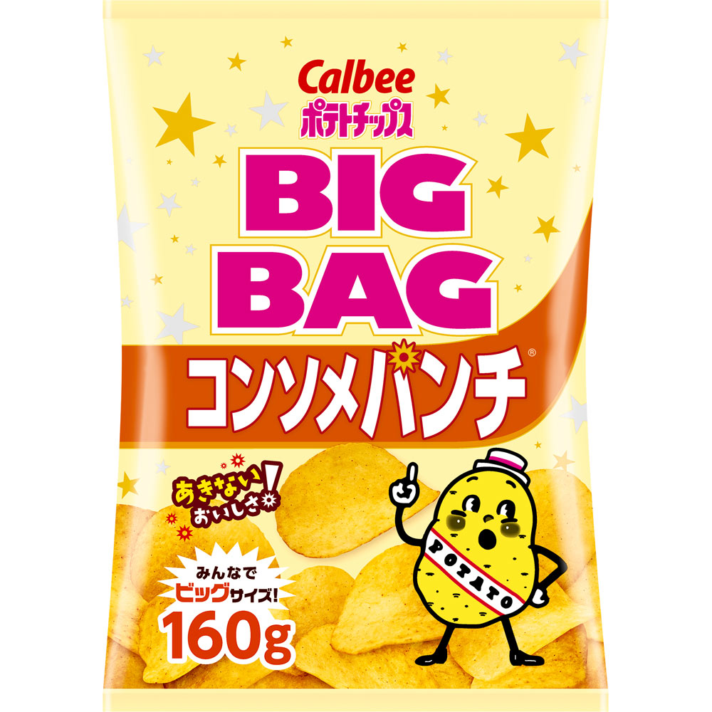 ビッグバッグポテトチップスコンソメパンチ １６０ｇ カルビー