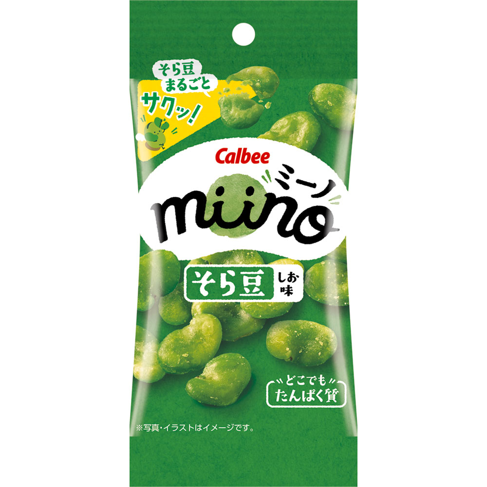 miinoそら豆しお味スリムサイズ 20g カルビー