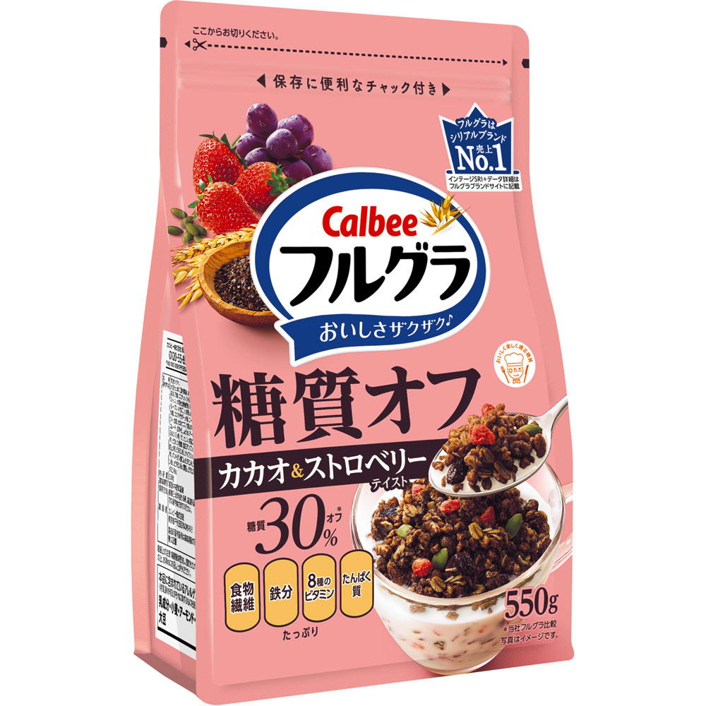 フルグラ糖質オフカカオ＆ストロベリーテイスト ５５０ｇ カルビー