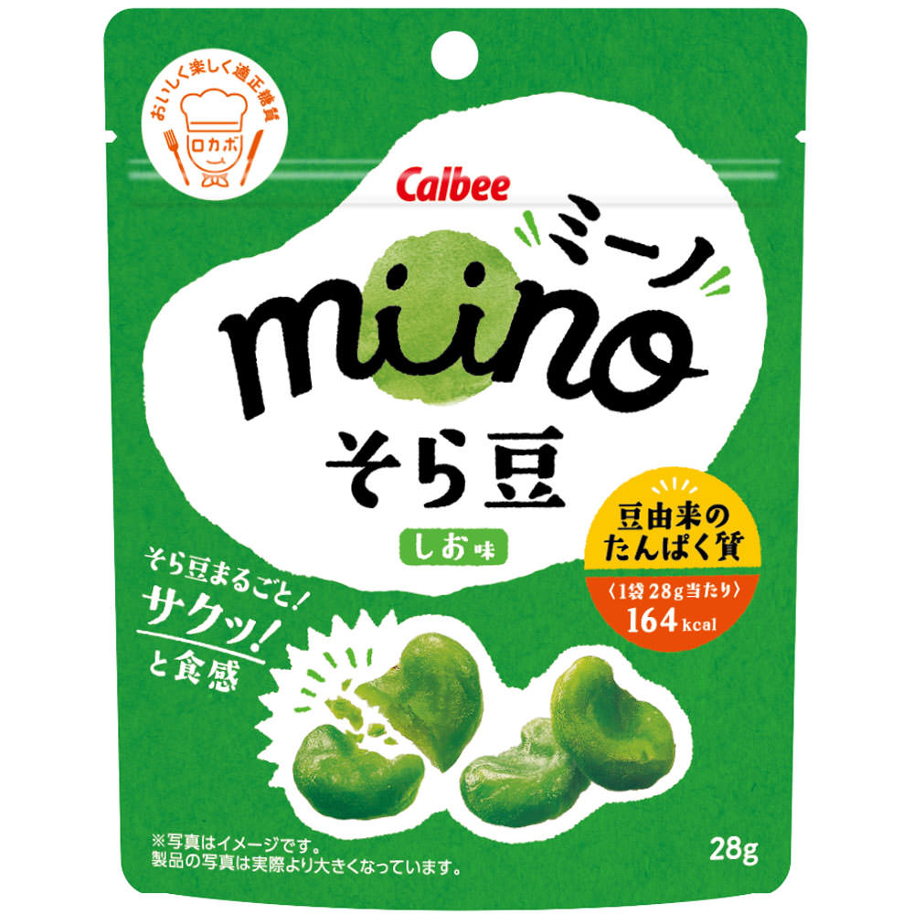 ｍｉｉｎｏそら豆しお味 ２８ｇ カルビー