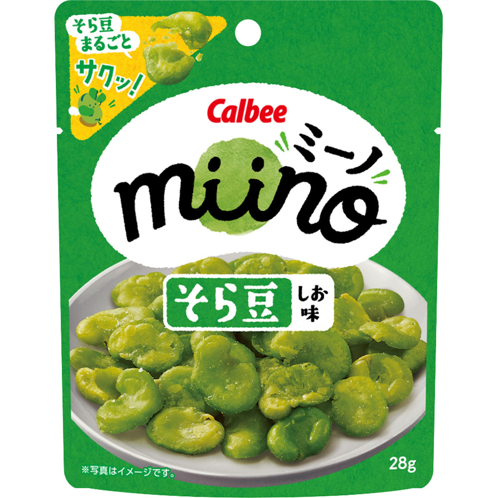 miinoそら豆しお味 28g カルビー