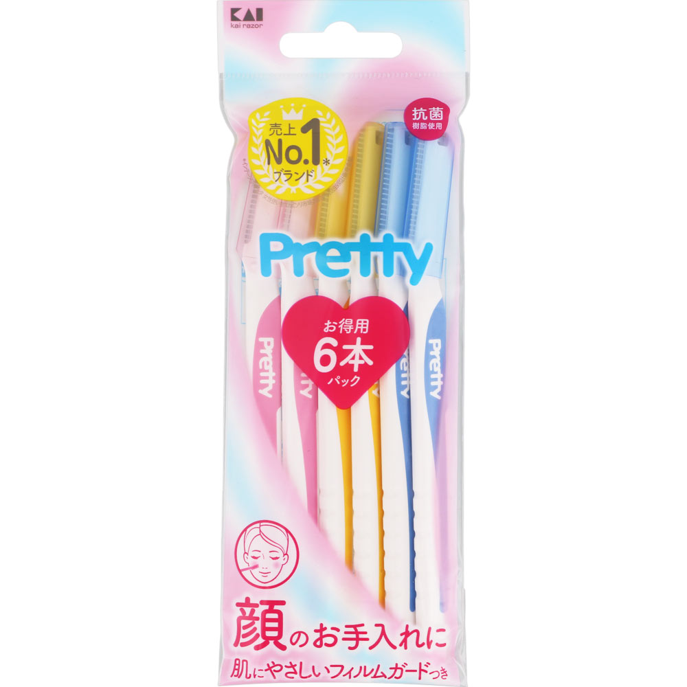 プリティー Ｌ ６Ｐ 貝印カミソリ