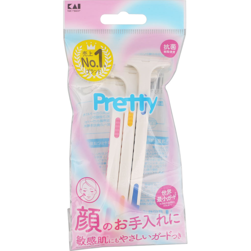 プリティー フェイスT ＦＲＴ－３Ｐ 貝印カミソリ