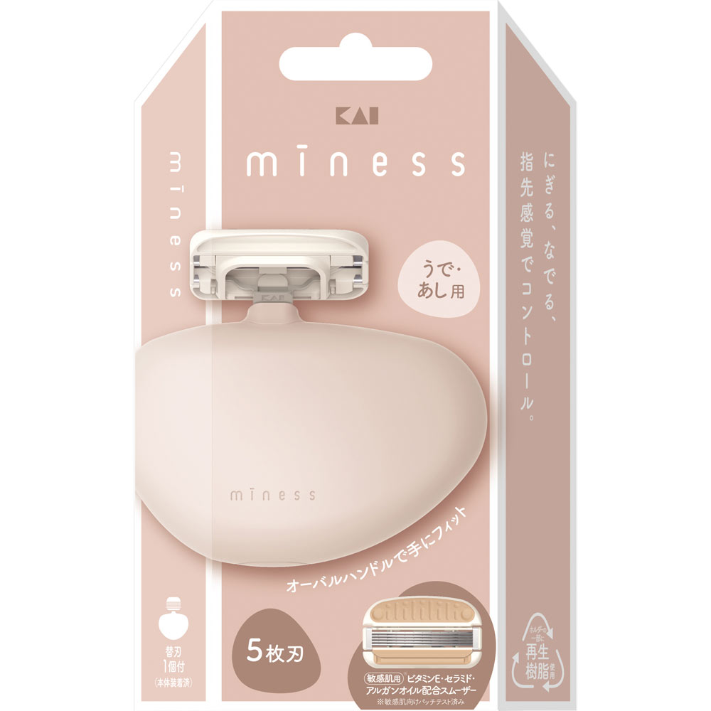 ｍｉｎｅｓｓ　うで・あし用カミソリ １個入 貝印カミソリ