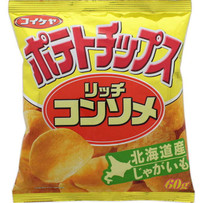 Mサイズ ポテトチップス リッチコンソメ ６０Ｇ 湖池屋