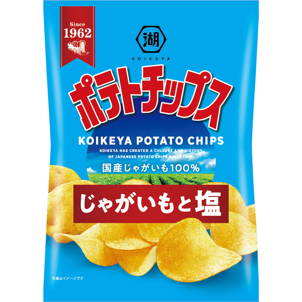 ポテトチップス じゃがいもと塩 ５５ｇ 湖池屋