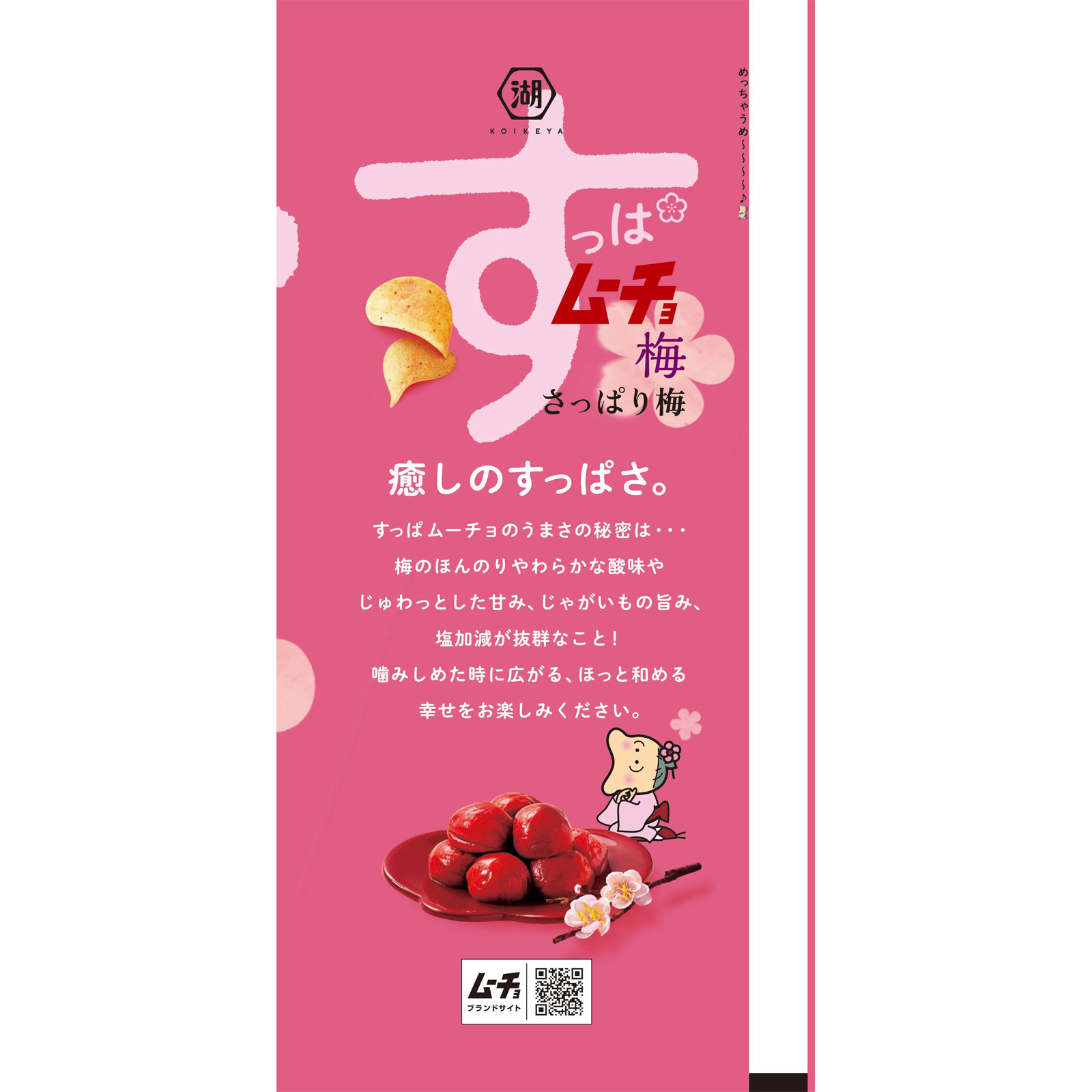 Largeサイズ すっぱムーチョチップス さっぱり梅 １０８ｇ 湖池屋