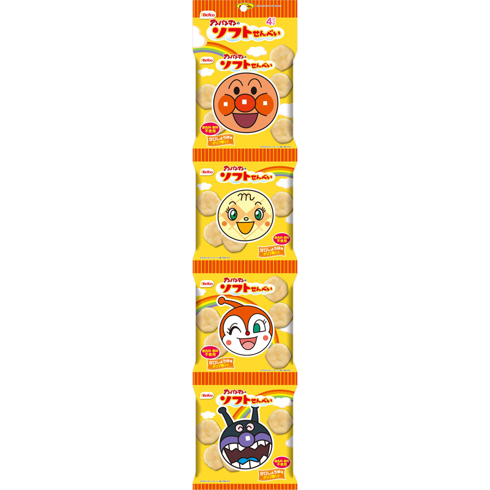 アンパンマンのソフトせん １３ｇ×４袋 栗山米菓