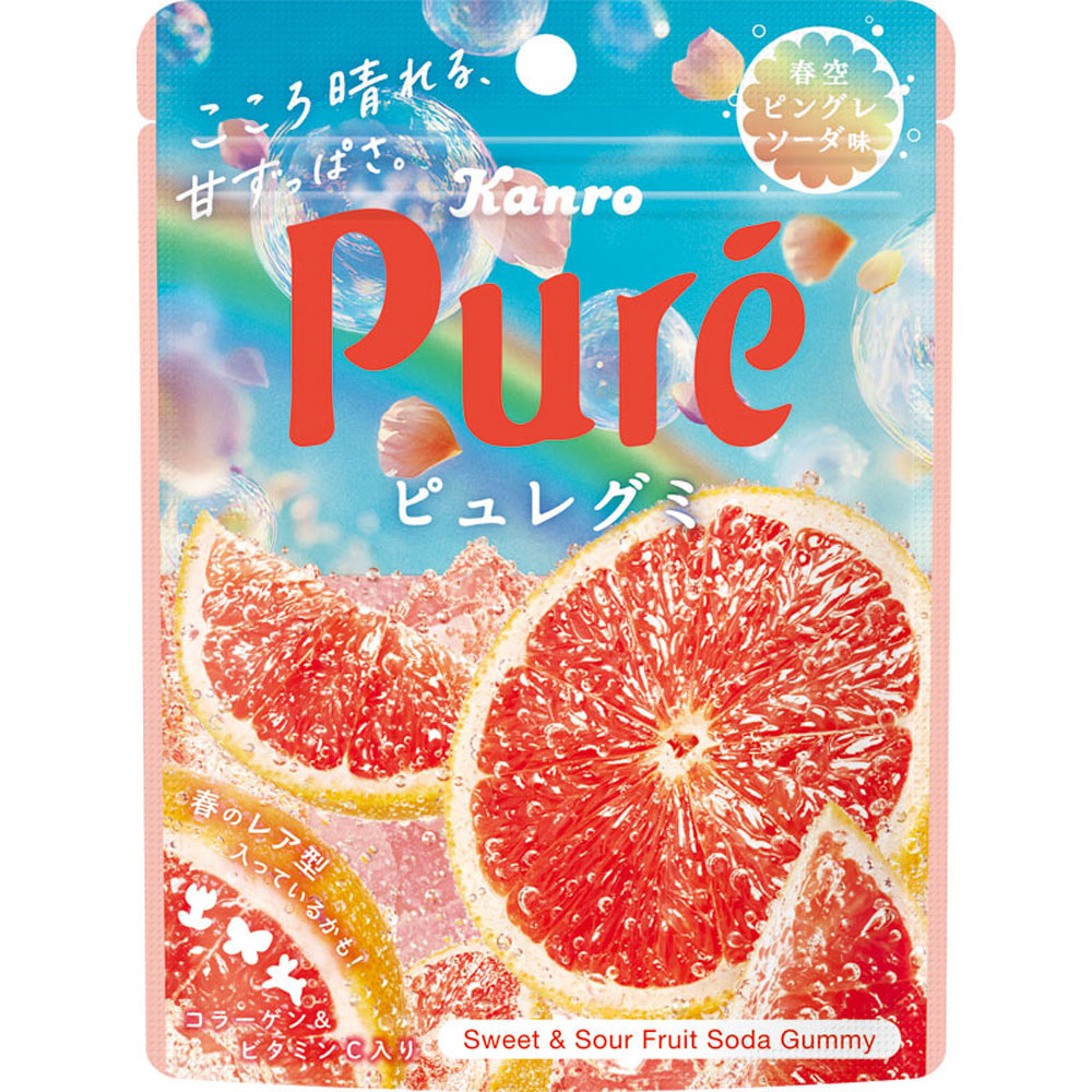 ピュレグミ春空ピングレソーダ ５２ｇ カンロ
