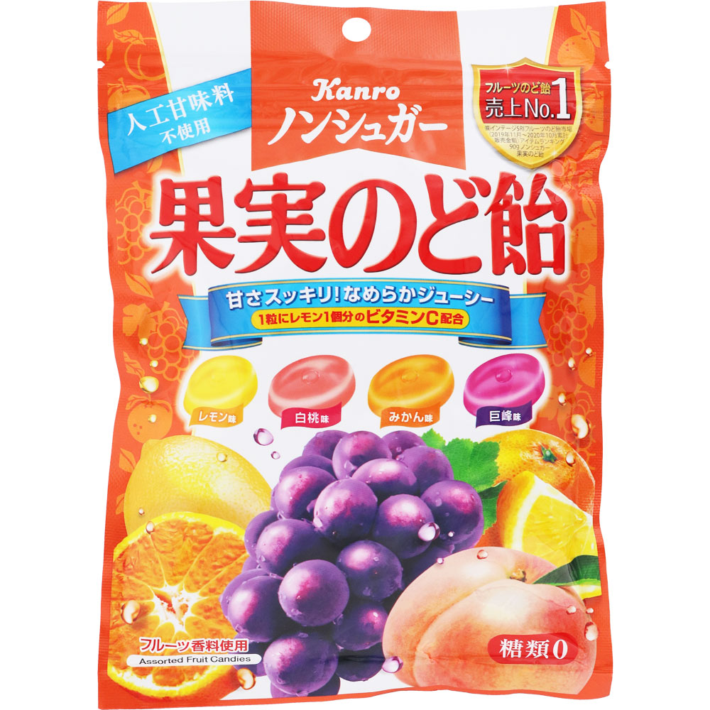 ノンシュガー果実のど飴 １８粒 カンロ