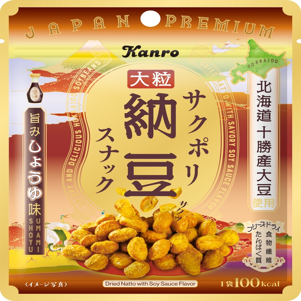 サクポリ納豆スナック旨みしょうゆ味 ２１ｇ カンロ