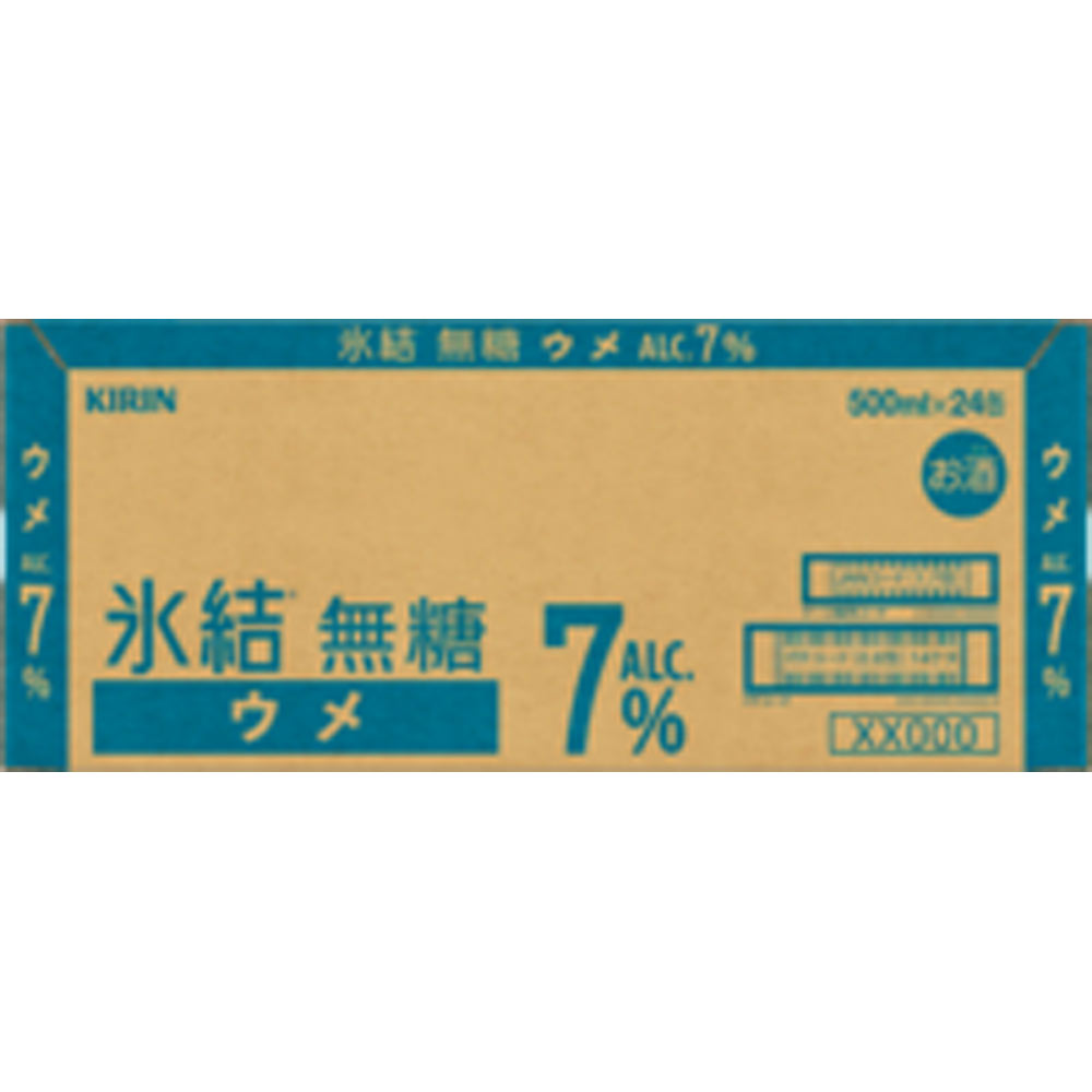 氷結無糖　ウメ　ＡＬＣ．７％　ケース ５００ｍｌ×２４ キリンビール