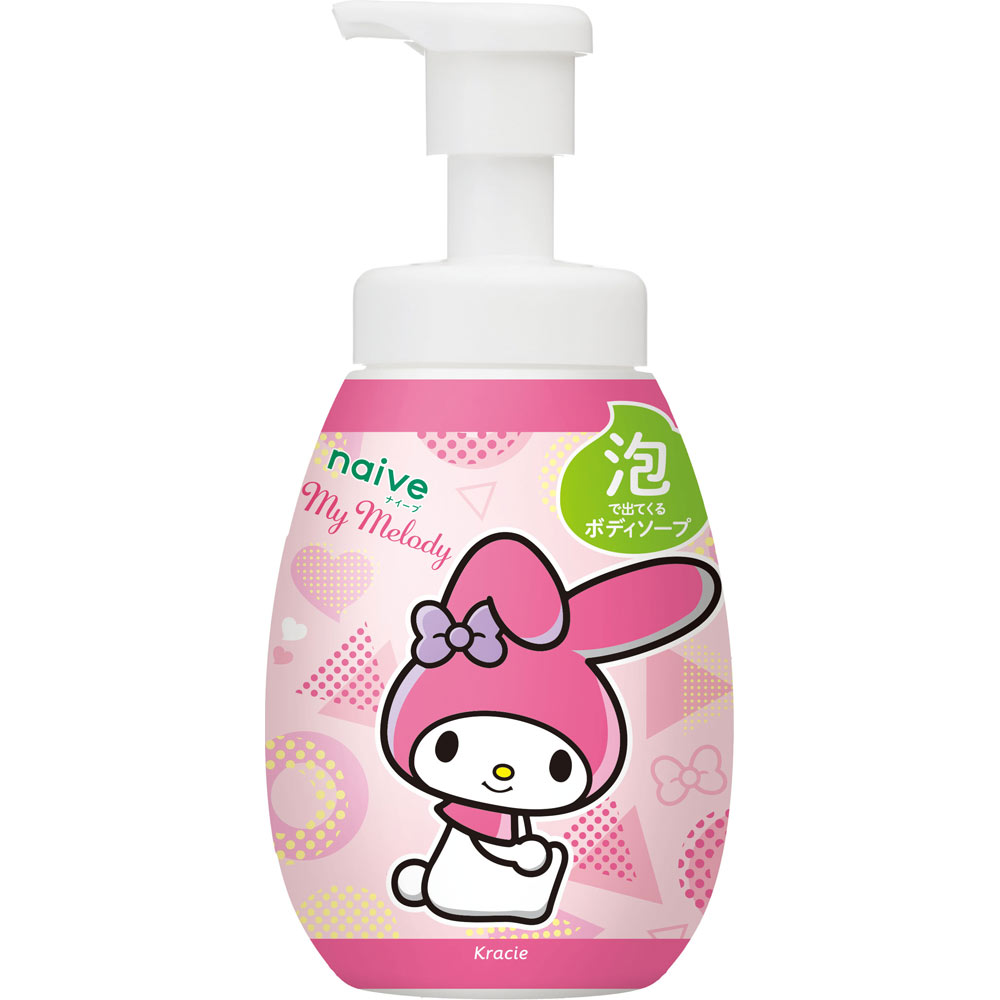 ナイーブ 泡で出てくるボディソープ（マイメロディ）ポンプ ６００ｍｌ クラシエホームプロダクツ