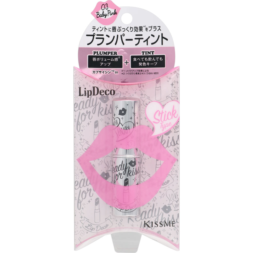 リップデコ プランパーティントスティック ０３ベビィピンク ４ｇ 伊勢半