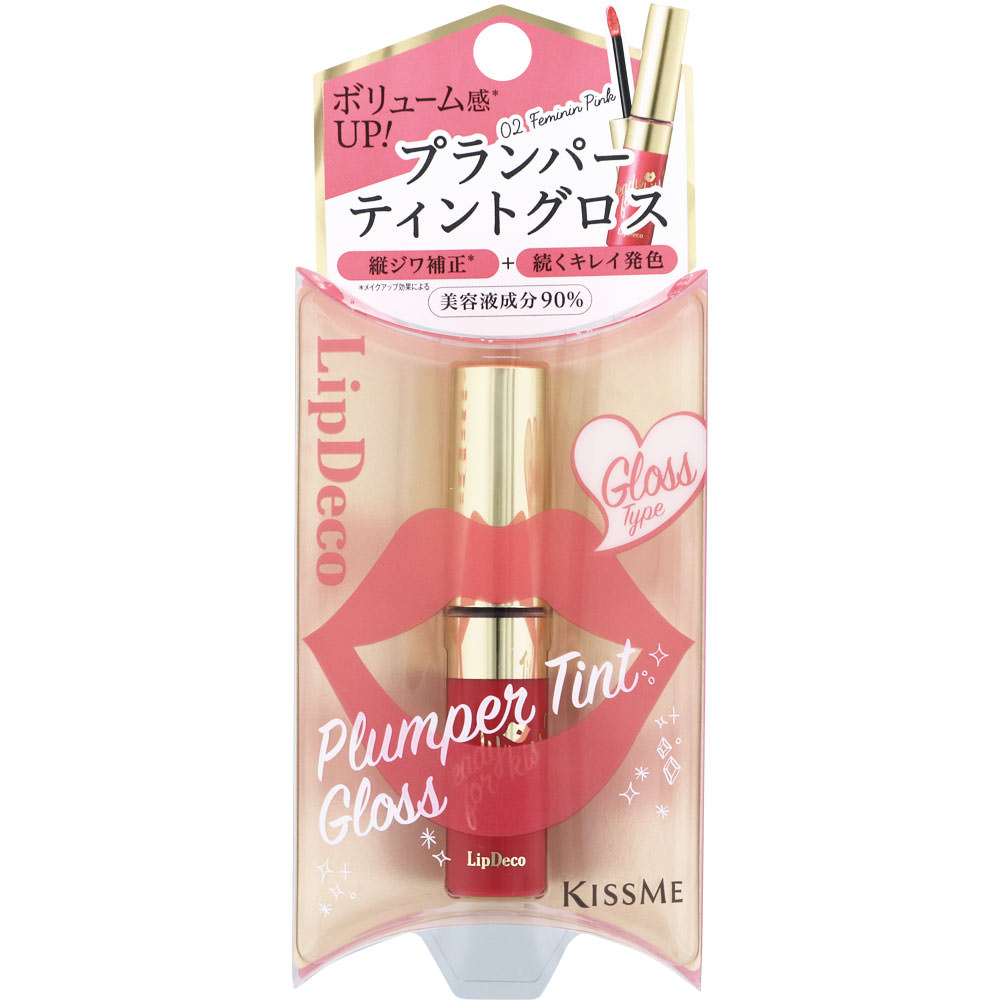 リップデコ プランパーティントグロス ０２ フェミニンピンク ５．３ｇ 伊勢半