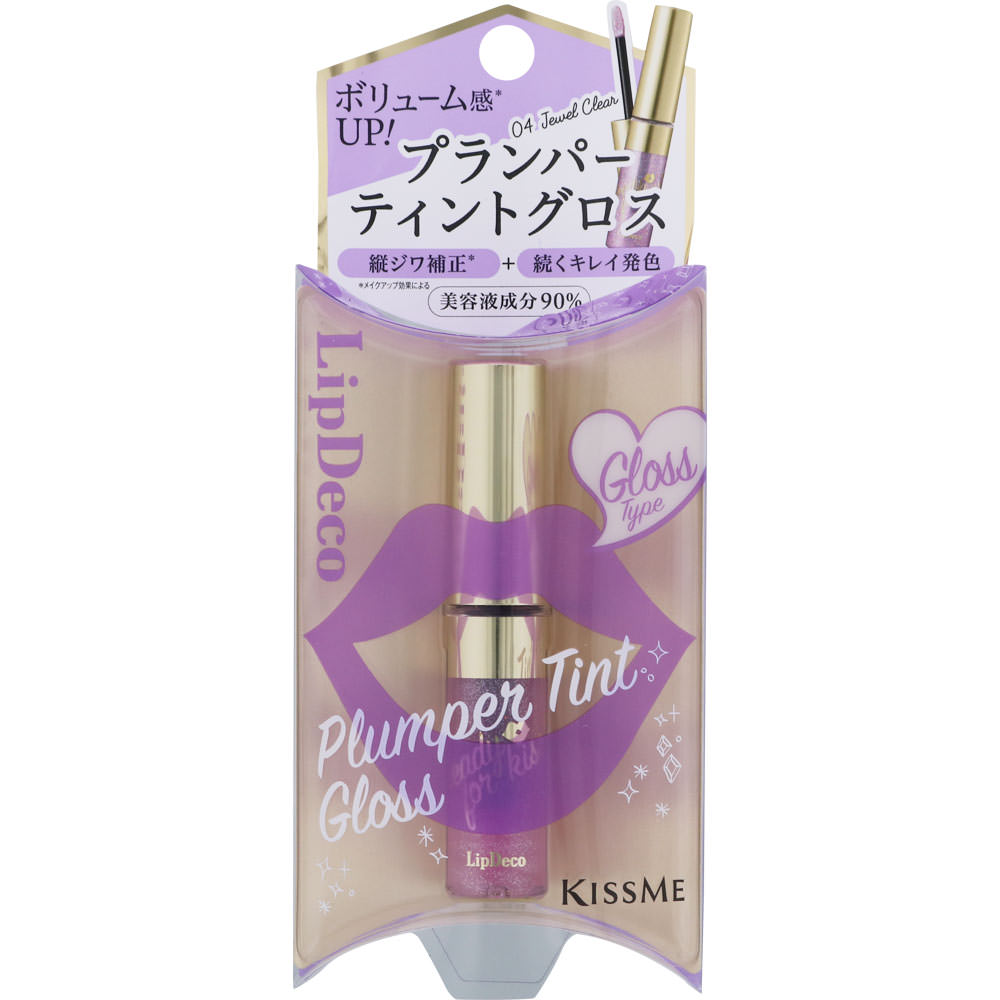 リップデコ プランパーティントグロス ０４ ジュエルクリア ５．３ｇ 伊勢半