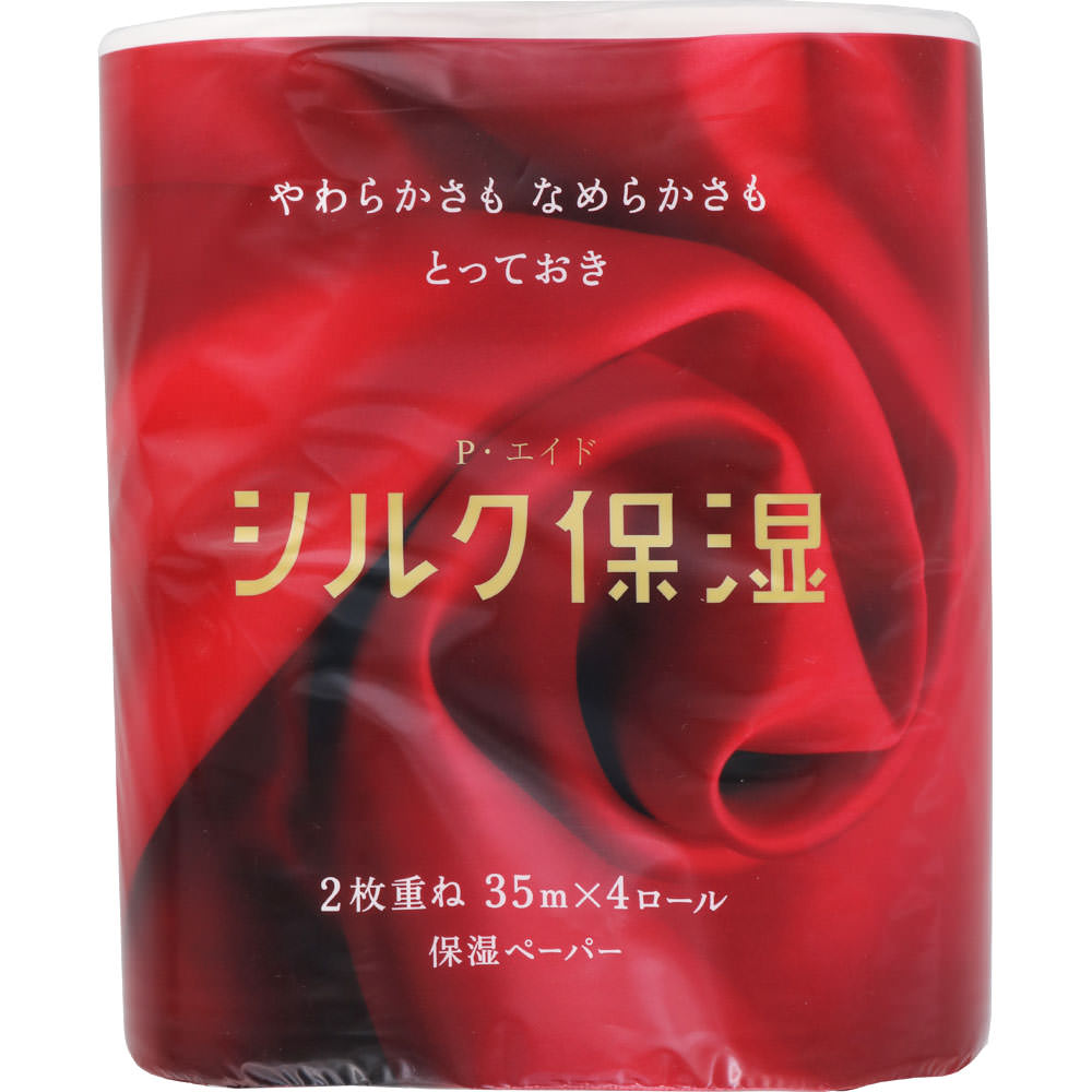 ピーエイドシルク 保湿トイレット ダブル ４Ｒ 河野製紙