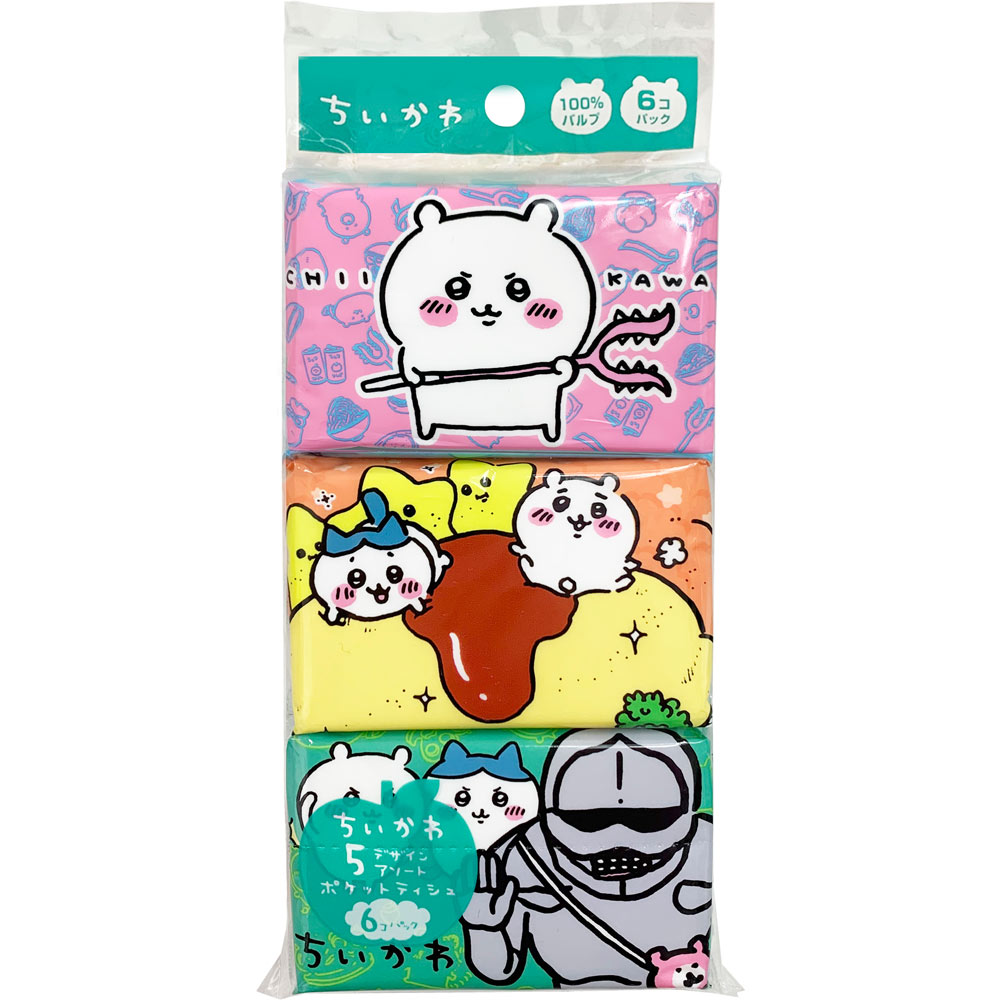 ちいかわミニポケットティシュ ６Ｐ アルボ