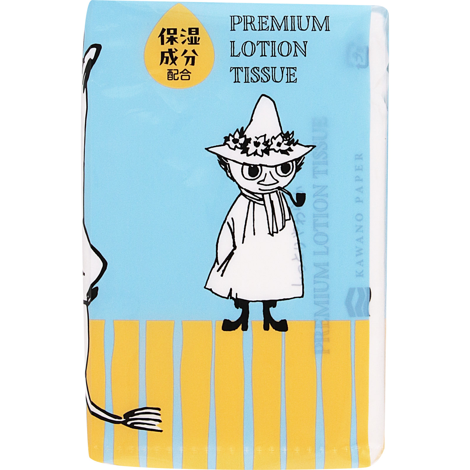 MOOMINプレミアムローションポケットティシュ 10組×8P 河野製紙