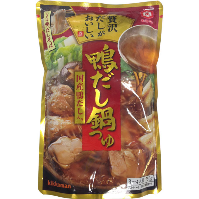 キッコーマン 贅沢だしがおいしい 鴨だし鍋つゆ ７５０ｍｌ キッコーマン