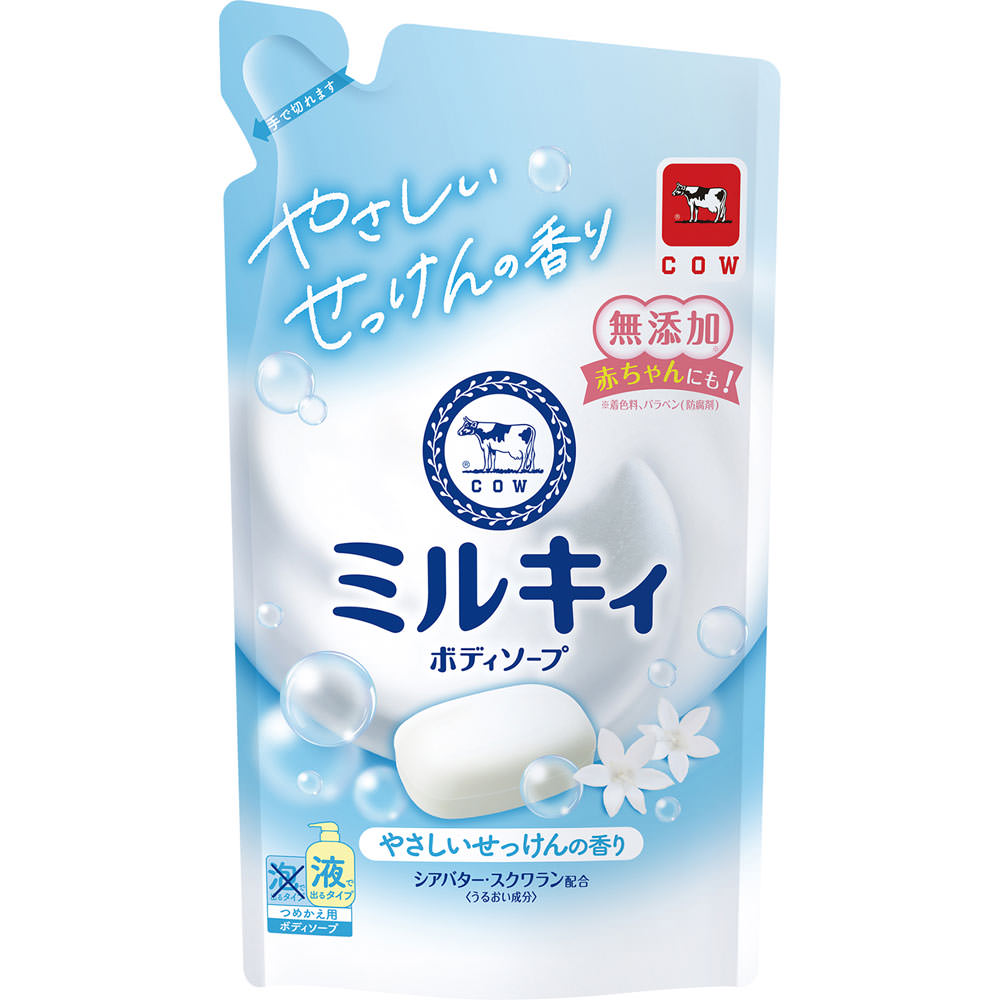 ミルキィボディソープ やさしいせっけんの香り 詰替用 ３６０ｍＬ 牛乳石鹸共進社