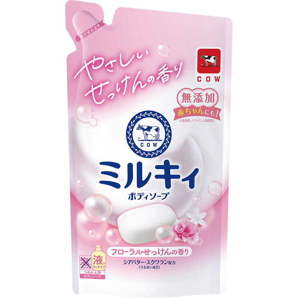 ミルキィボディソープ フローラルせっけんの香り 詰替用 ３６０ｍＬ 牛乳石鹸共進社