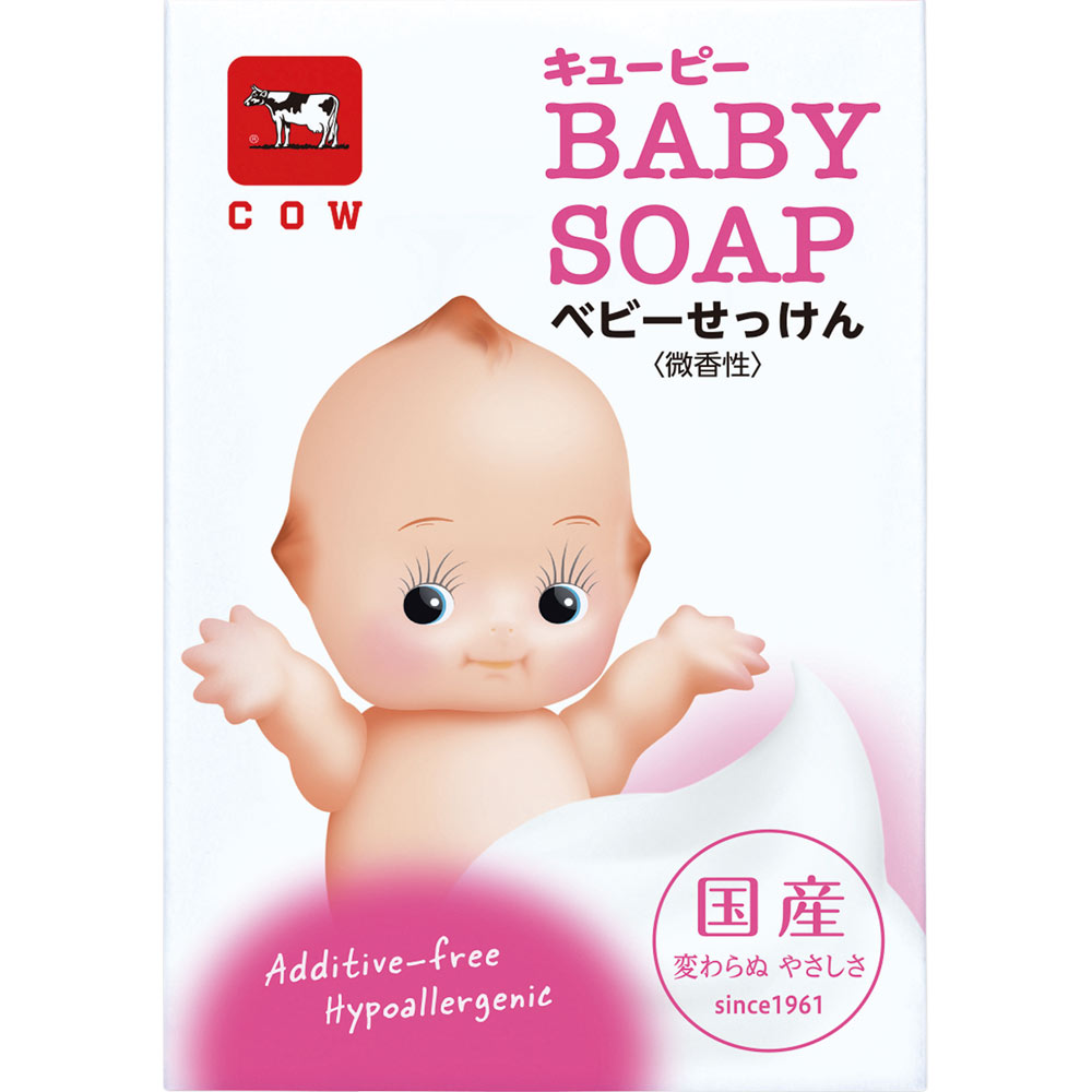 キューピー ベビーせっけん ９０ｇ 牛乳石鹸共進社