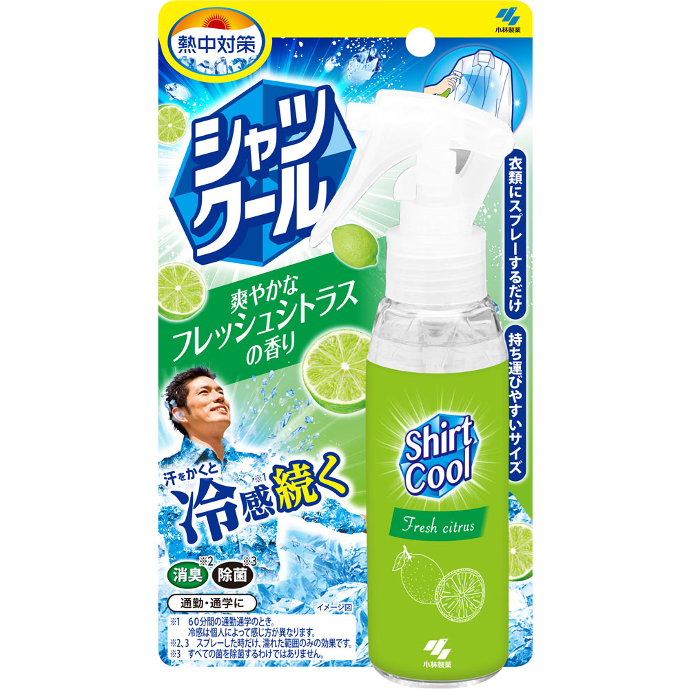 熱中対策 シャツクール 爽やかなフレッシュシトラスの香り １００ｍｌ 桐灰化学