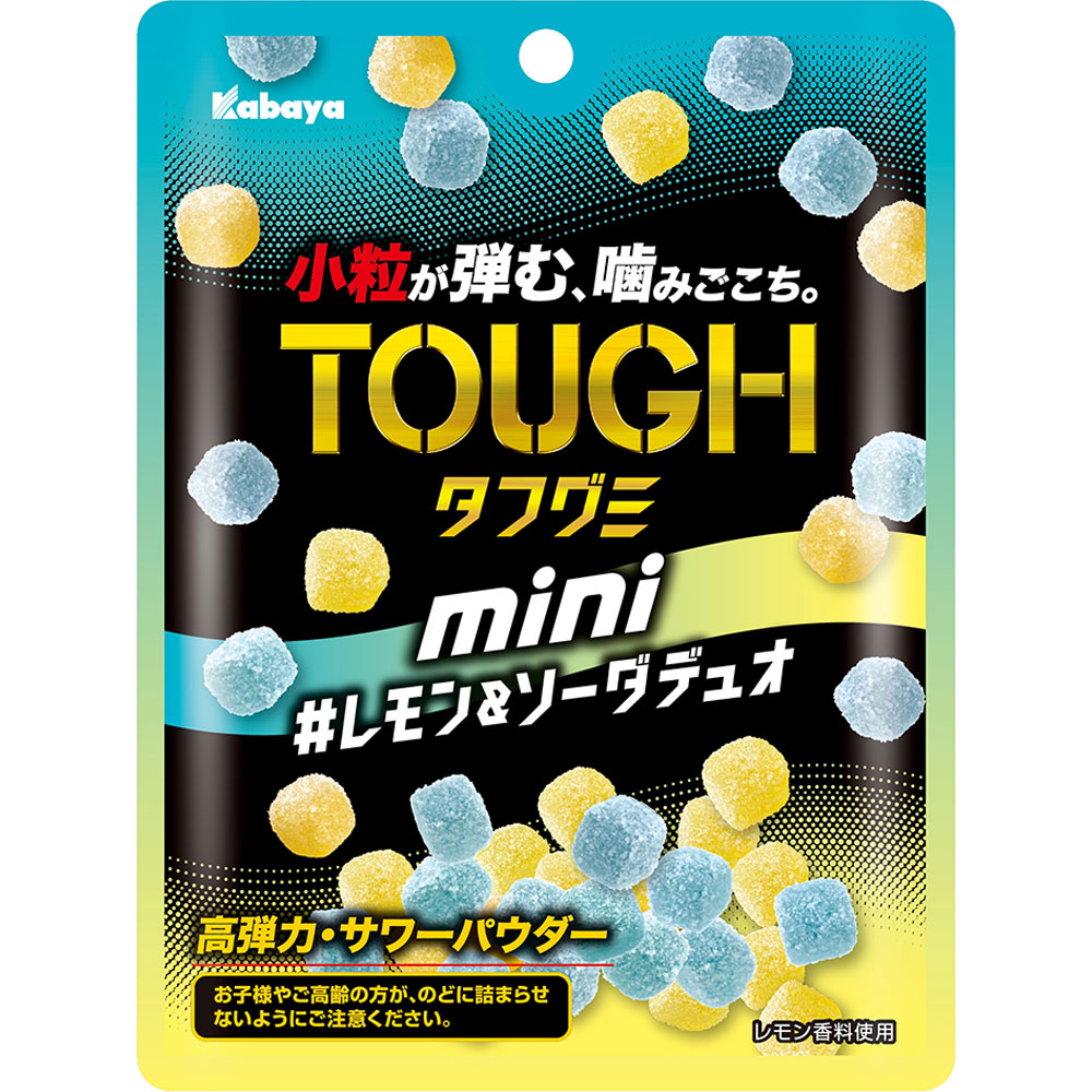 タフグミmini　レモン＆ソーダデュオ ８０ｇ カバヤ食品