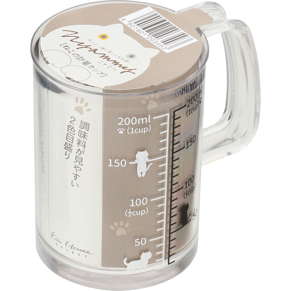 Nyammy ねこの計量カップ（200ml） | マツキヨ