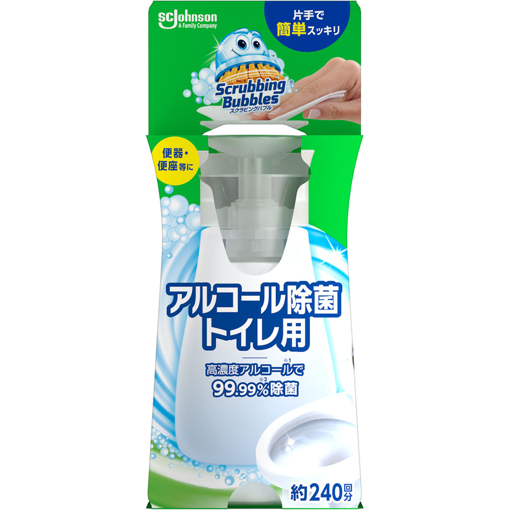 スクラビングバブル　アルコール除菌トイレ用本体 ３００ｍｌ ジョンソン