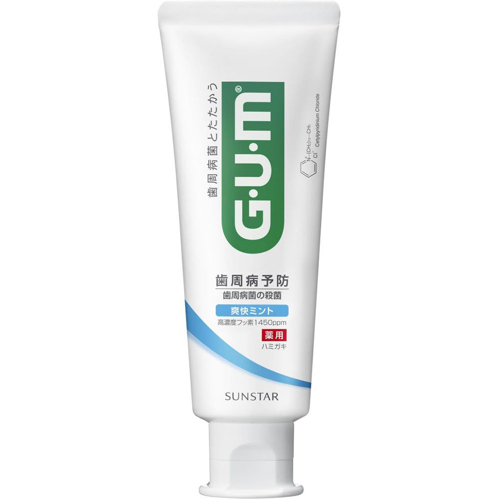 ガム(G・U・M)　デンタルペースト 爽快タイプ １２０ｇ サンスター (医薬部外品)