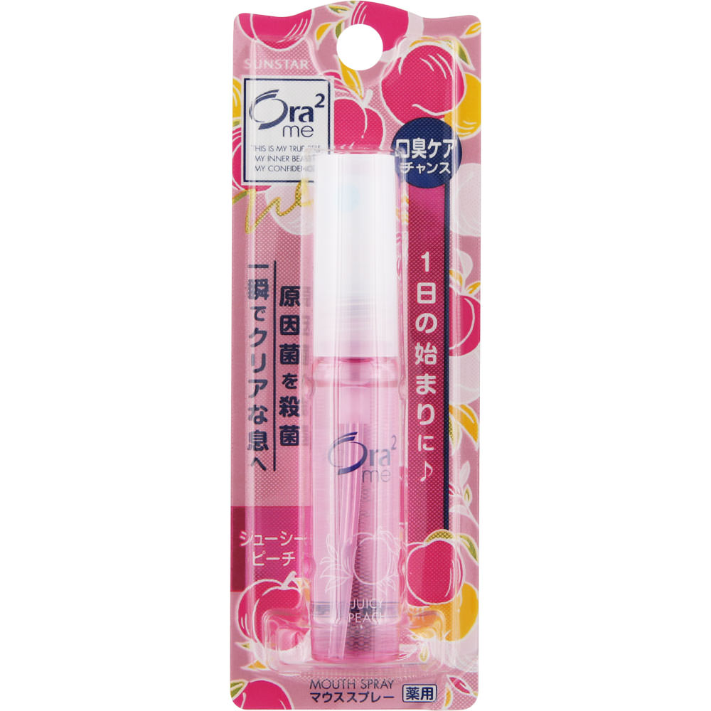 オーラツーミー マウススプレー ジューシーピーチ ６ｍｌ サンスター (医薬部外品)