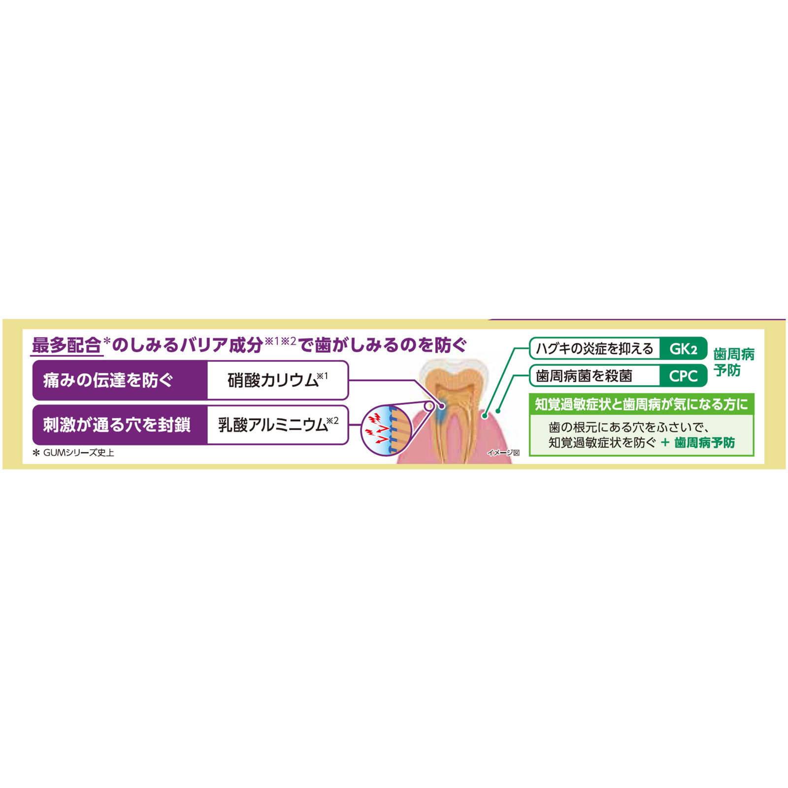 ガム・プレミアムペースト知覚過敏ケアマイルドハーブ ９０ｇ サンスター (医薬部外品)