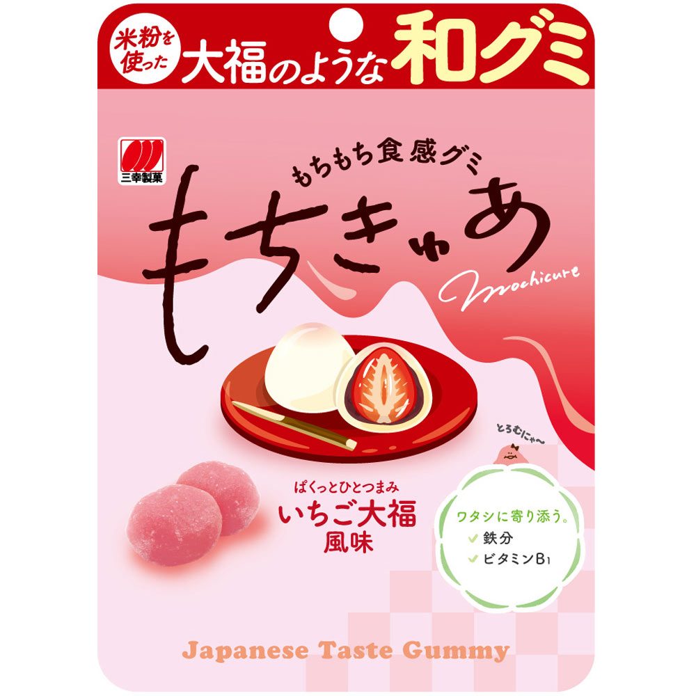 もちきゅあ いちご大福風味 40g 三幸製菓