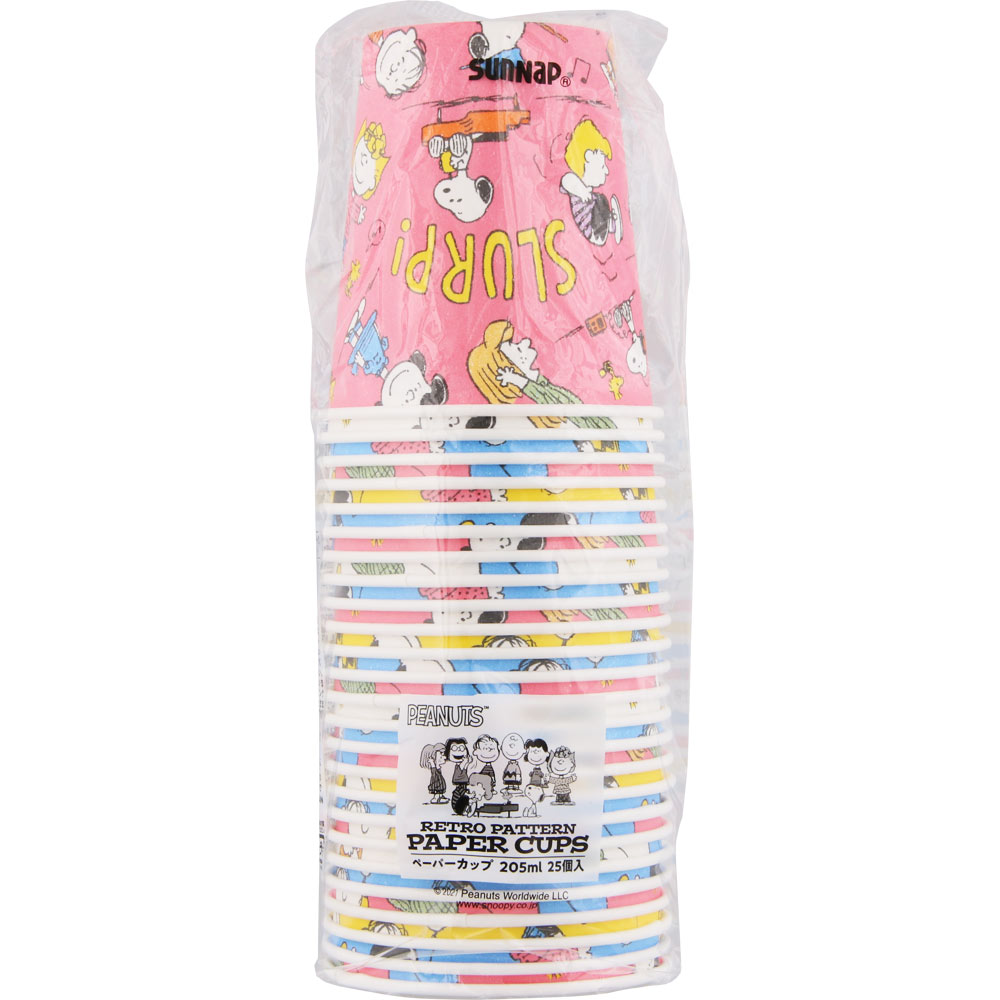 スヌーピーＲＰカップ ２５個 ２０５ｍｌ サンナップ